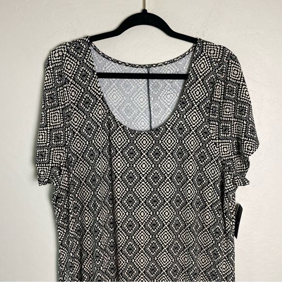 Torrid Ditsy Tribal Print Maxi Super Soft Slit Dress 2X NWT 40360865 Maxi Dress - Picture 3 of 15